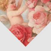 ヴィンテージの天使のチャームとハート 薄葉紙 (詳細)