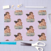 ヴィンテージの天使のティッシュペーパー 薄葉紙 (クラフト)