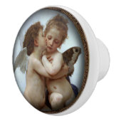 ヴィンテージの天使のドア・ノブ セラミックノブ (右)