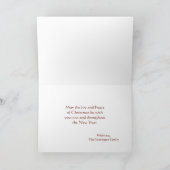 ヴィンテージの天使の天使のクリスマスの休日カード シーズンカード (内部)