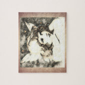 ヴィンテージの天使の天使 ジグソーパズル (縦)