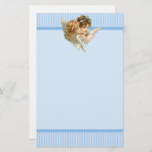 ヴィンテージの天使の最愛の人の文房具 便箋 (正面/裏面)