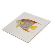 ヴィンテージの天使の魚の旧式なハワイのプリントのテンプレート タイル (側面)