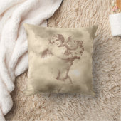 ヴィンテージの天使 クッション (ブランケット)