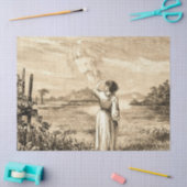 ヴィンテージの天使 薄葉紙 (クラフト)