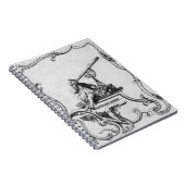 ヴィンテージの天文学のノート ノートブック (右側)