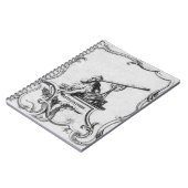 ヴィンテージの天文学のノート ノートブック (左側)