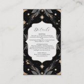 ヴィンテージの天月の星結婚星 エンクロージャーカード (正面)