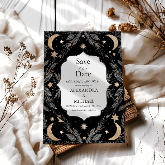 ヴィンテージの天月の星結婚星 セーブザデート