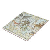 ヴィンテージの天球図の星座 タイル (側面)