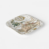 ヴィンテージの天球図の星座 ペーパープレート (傾斜あり)