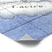 ヴィンテージの天球図の星座 ポスター (角)