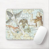 ヴィンテージの天球図の星座 マウスパッド (マウス)