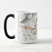 ヴィンテージの天球図の星座 モーフィングマグカップ (左)