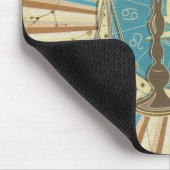 ヴィンテージの天秤座の(占星術の)十二宮図の芸術 マウスパッド (コーナー)