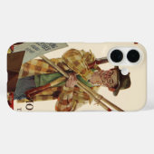 ヴィンテージの夫婦とガーデニング道具 Case-Mate iPhoneケース (裏面 (横))