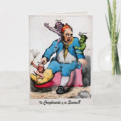 ヴィンテージの奇妙なクリスマスカード シーズンカード (正面)