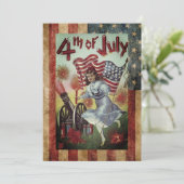 ヴィンテージの女の子が7月4日に出かける シーズンカード (スタンド正面)