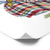 ヴィンテージの女の子のド伝統的レス ポスター (角)