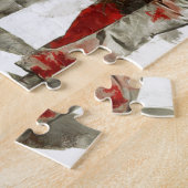 ヴィンテージの女の子-おもしろい、男女同権主義の芸術 ジグソーパズル (側面)