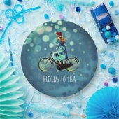 ヴィンテージの女の子 – お茶に乗る  ペーパープレート (パーティー)