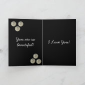 ヴィンテージの女の子、愛されている カード (内部)