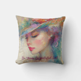 ヴィンテージの女は美しい クッション