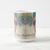 ヴィンテージの女は美しい コーヒーマグカップ (中央)