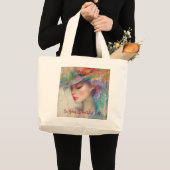 ヴィンテージの女は美しい ラージトートバッグ (正面(商品))
