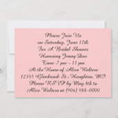 ヴィンテージの女友達ブライダルシャワー招待状 招待状 (裏面)