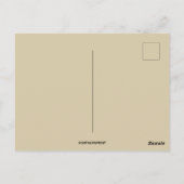 ヴィンテージの女性とイースターエッグの杉の間 ポストカード (裏面)