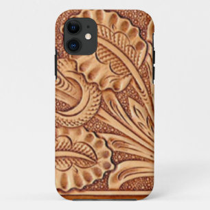 ヴィンテージの女性のカーボーイのファッションの南西革 iPhone 11 ケース