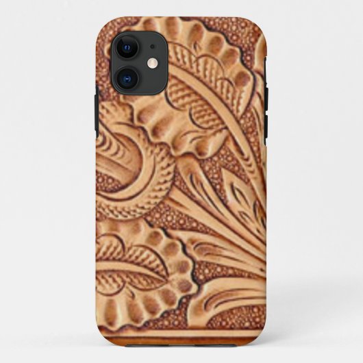 ヴィンテージの女性のカーボーイのファッションの南西革 Case-Mate iPhoneケース (裏面)