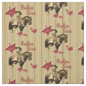 ヴィンテージの女性のカーボーイのロデオの星の西部の生地 ファブリック (見本)