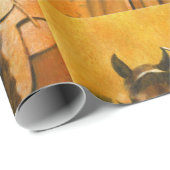 ヴィンテージの女性のカーボーイの包装紙 ラッピングペーパー (ロールコーナー)