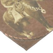 ヴィンテージの女性のカーボーイ テーブルクロス (アングル)