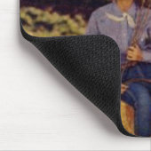 ヴィンテージの女性のカーボーイ マウスパッド (コーナー)