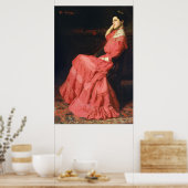 ヴィンテージの女性のポートレートThomas Anshutz Pos ポスター (キッチン)