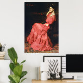 ヴィンテージの女性のポートレートThomas Anshutz Pos ポスター (ホームオフィス)