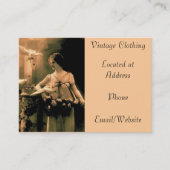 ヴィンテージの女性の古い写真の名刺 名刺 (正面)