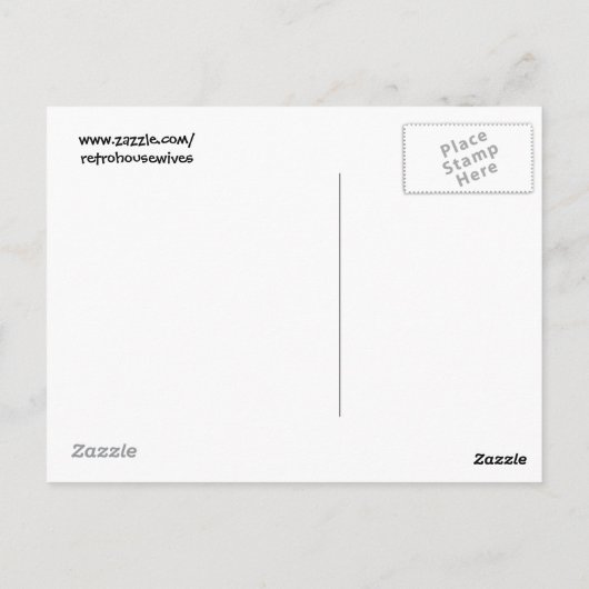 ヴィンテージの女性の車のハターズハガキ嫌いになる ポストカード (裏面)