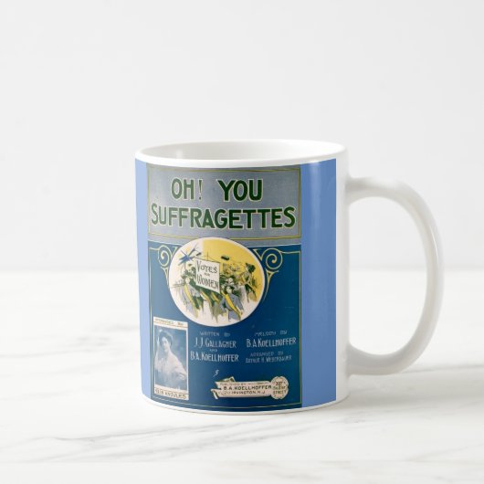 ヴィンテージの女性の選挙権: Suffragettesのマグ コーヒーマグカップ (右)