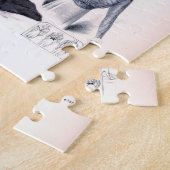 ヴィンテージの女性ファッションのパズル ジグソーパズル (側面)