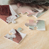 ヴィンテージの女性ファッションのビクトリアンな帽子のパズル ジグソーパズル (側面)