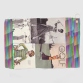 ヴィンテージの女性 ゴルフタオル (横)