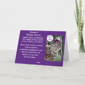 ヴィンテージの女性 - メアリーおば カード (裏面)