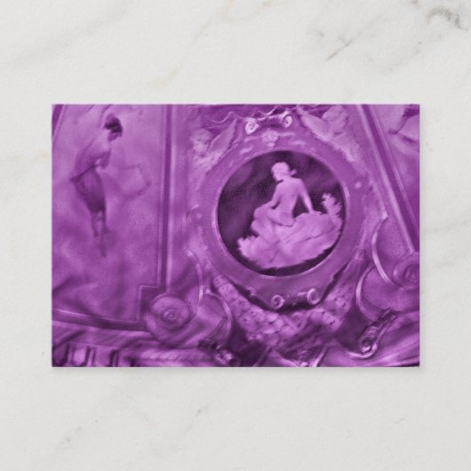 ヴィンテージの女性atcのaceo 名刺 (正面)