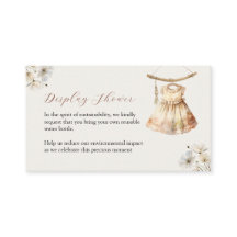 ヴィンテージの女服展示シャワー囲いカード