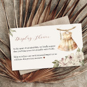 ヴィンテージの女服展示シャワー囲いカード エンクロージャーカード