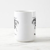 ヴィンテージの女王バチのマグ コーヒーマグカップ (中央)